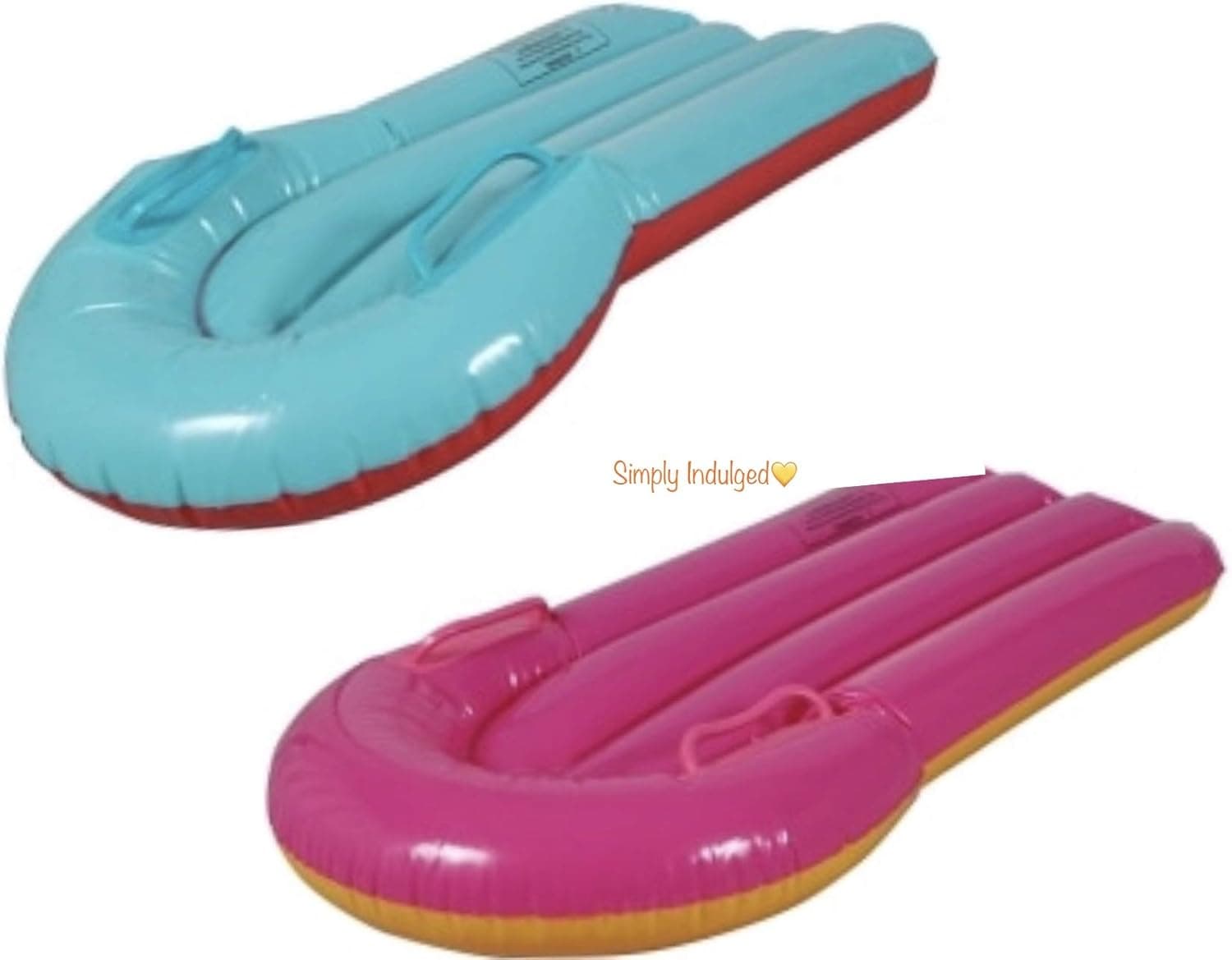 Puffed Up Kids Toddlers Spring Summer (Bonus Panel Ord) Swim Backyard Float Outdoor Playtime Pool Lake Beach Swim Water Summer Pool Fun Kickboard Pink & Blue Inflatables