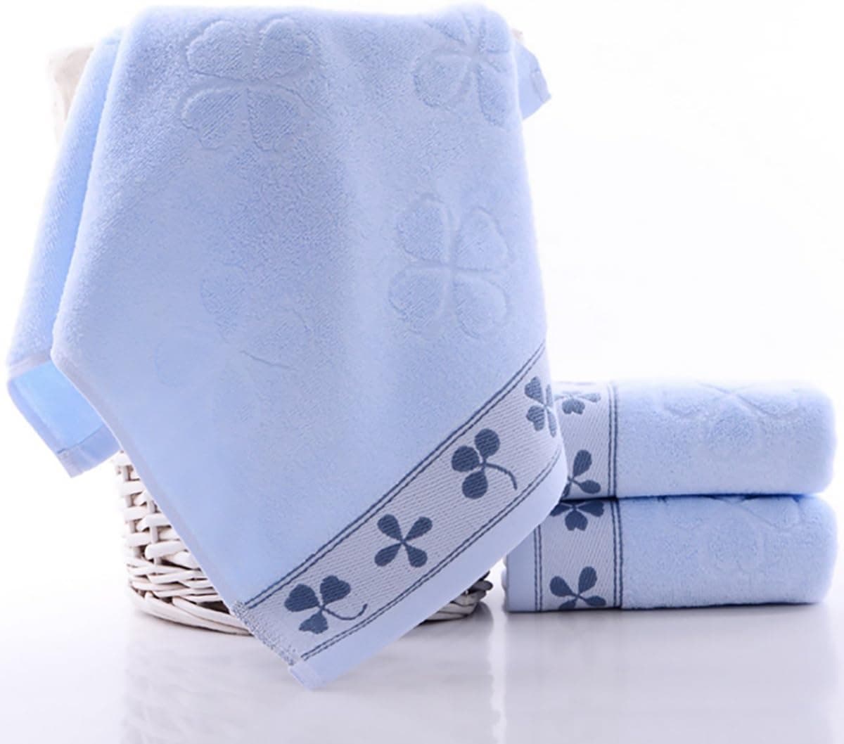 Xiazhi 100% Pure Cotton Hand Towels, Luxury Hotel & Spa Towel, Ultra Soft & Absorbent, 29x13 inches, Set of 2 (Blue)