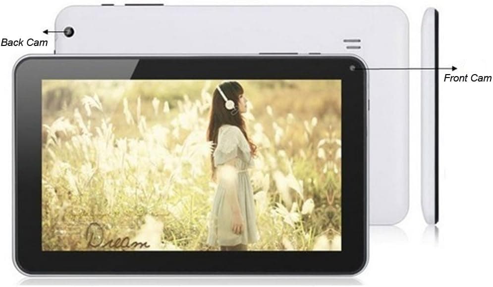 Afunta(tm) 9.2'' Google Android 4.0 512mb/8gb Tablet Dual Camera Capacitive Multiple Touch Screen G-sensor A13 Tablet, 3d Games Skype Video Calling, Netflix Movies (Dual Camera, White)