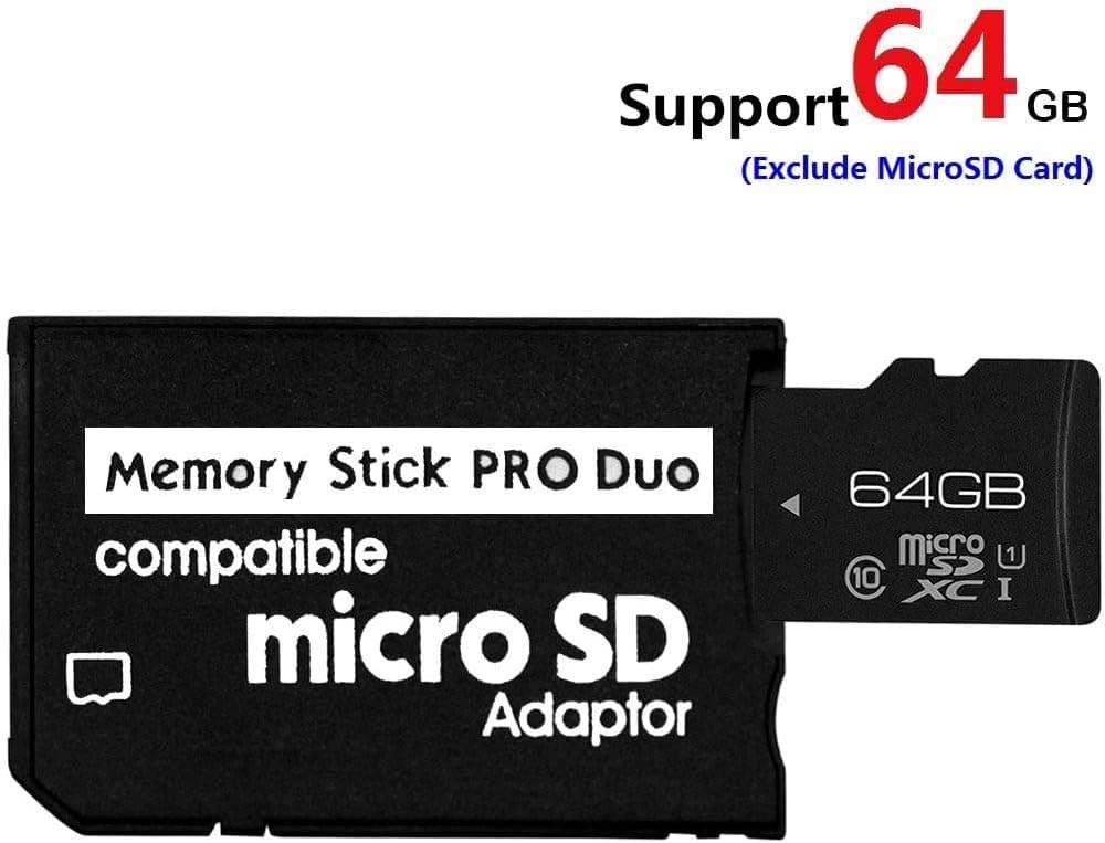 Memory Stick Pro Duo Adapter, MicroSD to MS PRO Duo Adapter for Sony PSP, Camera and Others