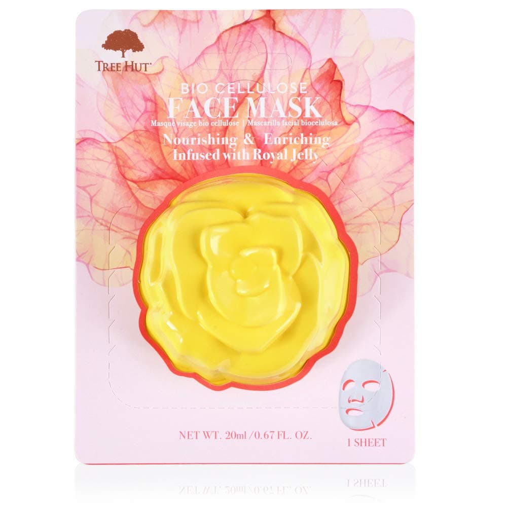Tree Hut Skincare Bio Cellulose Face Mask, Royal Jelly, 0.67 fl. oz.