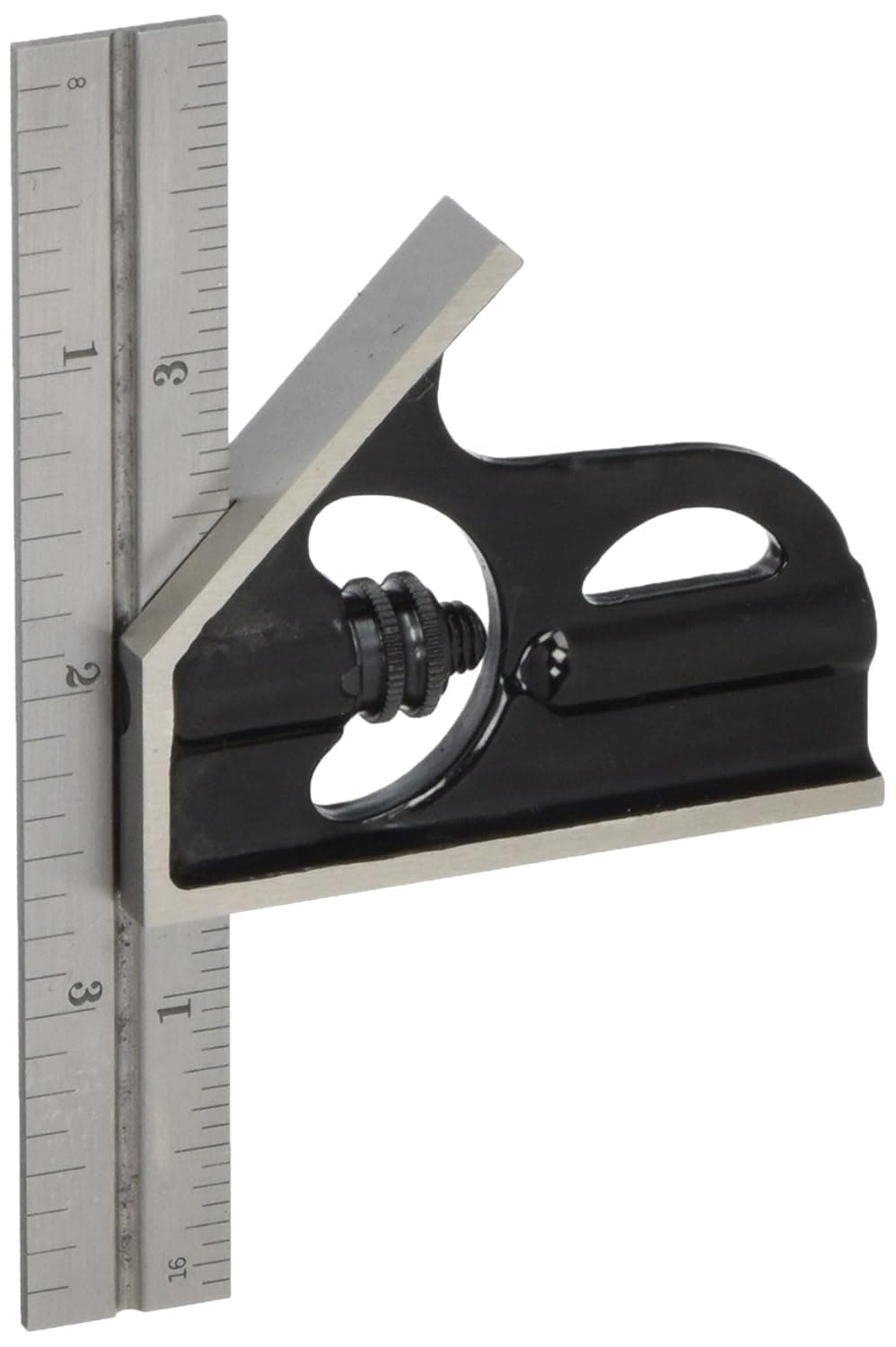 STARRETT 2 Piece Combination Square Set - Model: 33H-4-4R Blade Length: 4" Protractor Head Type: Reversible Graduation: 4R-8ths, 16ths, Quick Reading 32nds and 64ths. Type of Reading: Inch