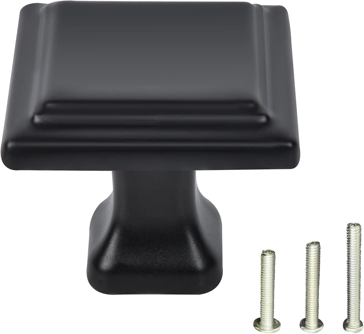 HOMEKNOBS Drawer Knobs, 20pcs Dresser Knobs, Black Cabinet Knobs, Knobs for Dresser Drawers Square Handles for Cupboard Cabinet Door