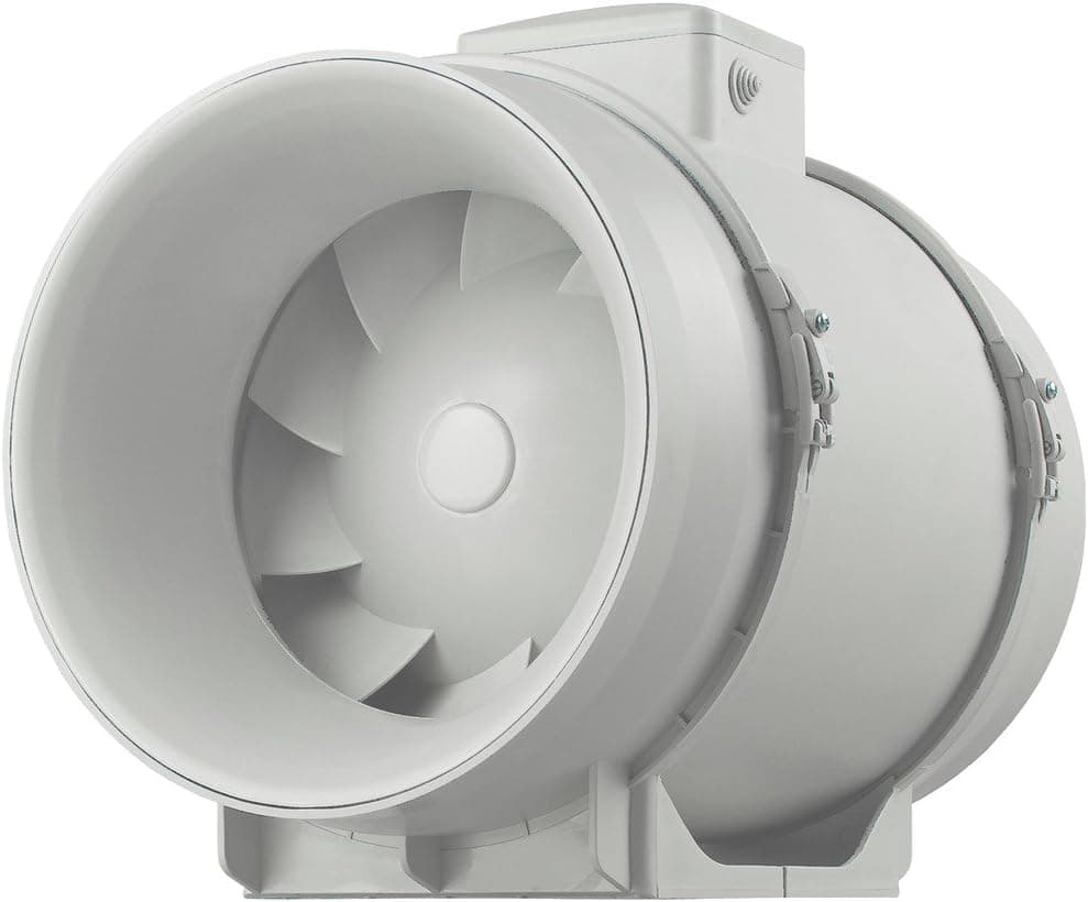 Mixed Flow In-Line Fan 6”, 327/240 cfm
