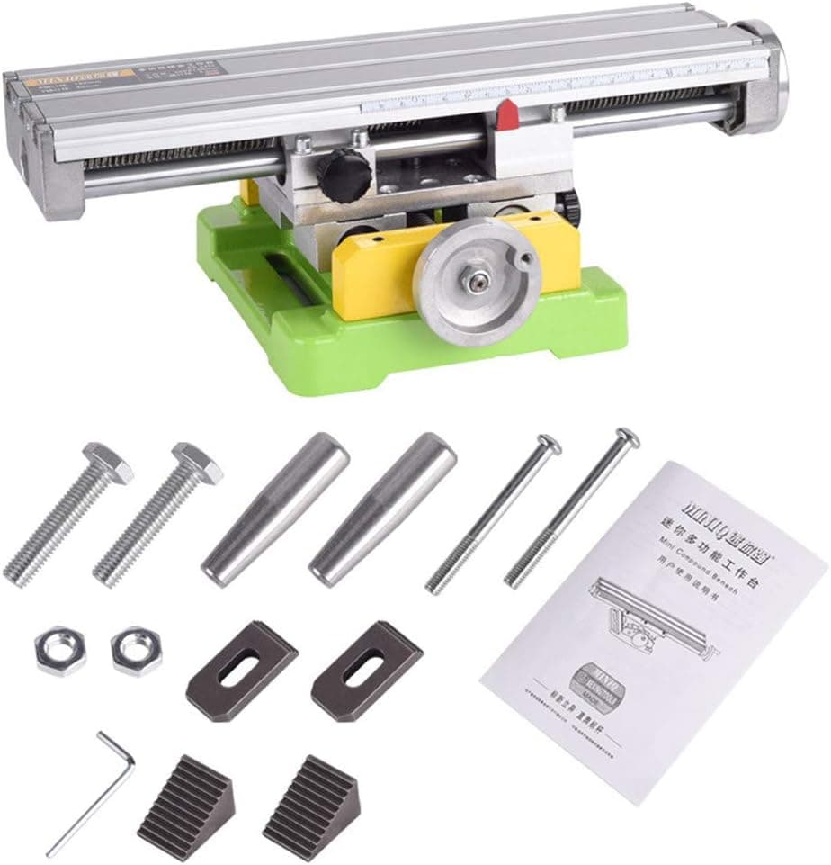 TOPQSC Multifunctional Milling Machine, Cross Slide Table, Multifunctional Precision Electric Drill bracket, Mini Bench Drill Mounting Bracket