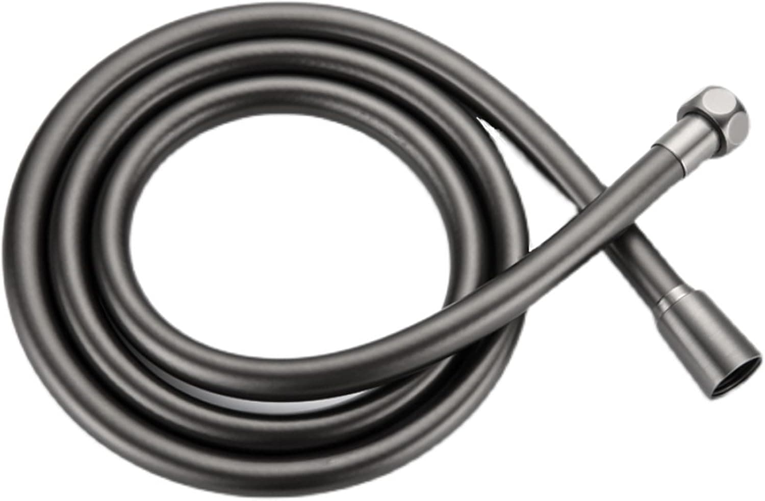 TRIPHIL Kink-free PVC 59" Long for Shower Hoses Replacement, 59-Inch Handheld Shower Head Hose with Swivel Brass Connector Flexible Plastic Tube Lightweight, Easy Clean Gray