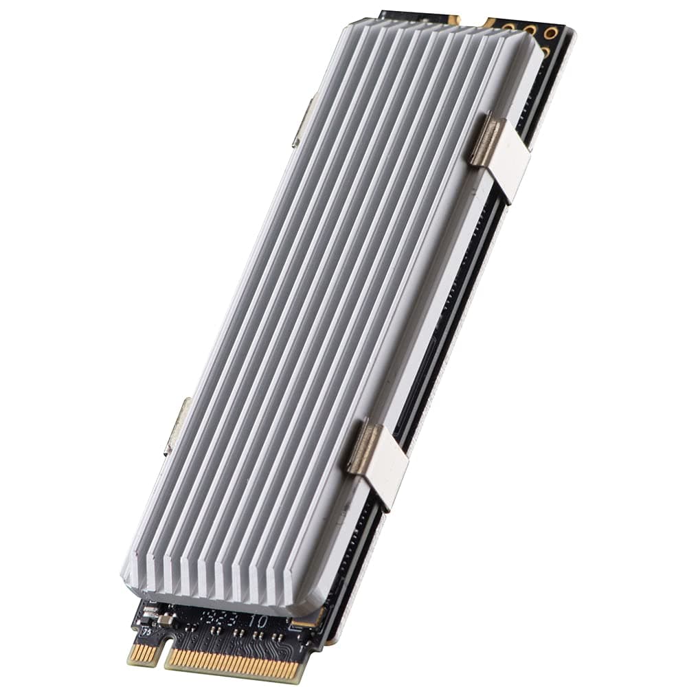 QIVYNSRY M.2 heatsink 2280 SSD Heat Sink, Only Support Single-Sided 2280 M.2 SSD, with Thermal Silicone Pad for PS5 PCIE NVME M.2 SSD or NGFF SATA M.2 SSD Computer and PC, Silver