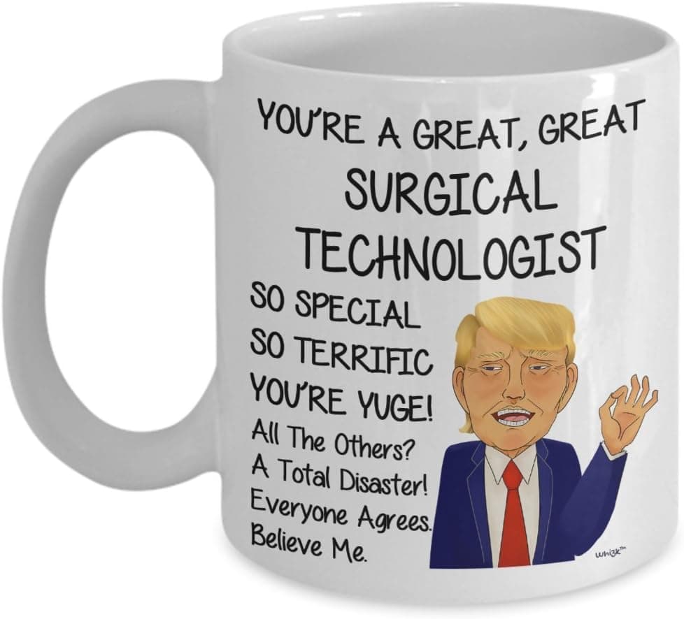 Whizk Surgical Technologist Coffee Mug - Funny Surgical Technician Scrub Tech Gifts For Men Women Co-worker - Birthday Christmas Cup MTR486