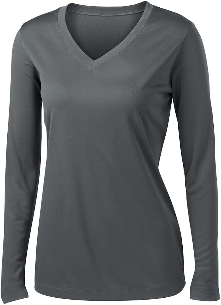 Animal Den Women's Long Sleeve Moisture Wicking Athletic Shirts UPF50+ Sun Protection Sizes XS-4XL