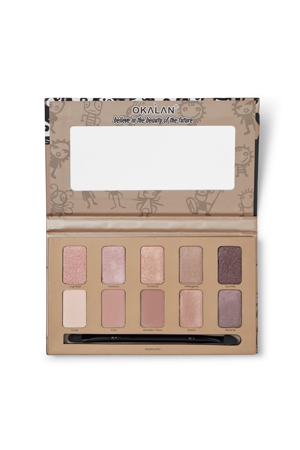 FASHION BOOMY Women's Eyeshadow Palette - Natural Smoky Bronze Makeup 10 NATURALS