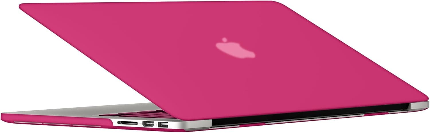 Macbook Pro 13 Retina Case, SlickBlue Rubberized Hard Case & Keyboard Cover for Apple MacBook Pro 13.3 - Inch with Retina Display Model: A1425 & A1502 - (Hot Pink)
