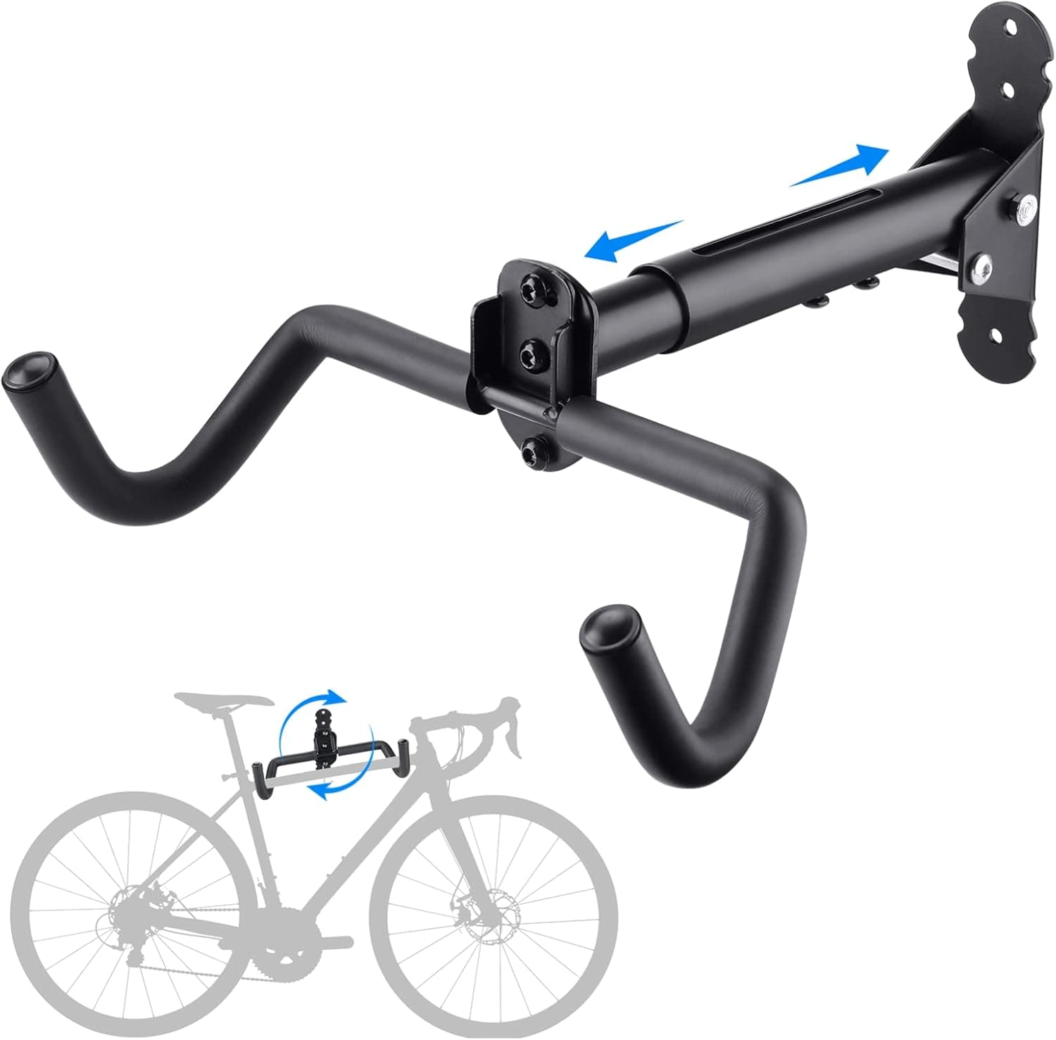 yeesport Bike Storage Rack, Bike Wall Mount Hanger, Wall Mounted Bike Hooks, Garage Bike Rack, Wall Mount Bicycle Storage Hanger