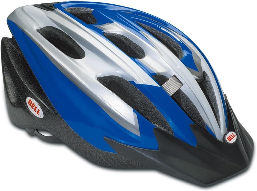 Bell Triton Bike Helmet (Blue/Silver, Universal Large)