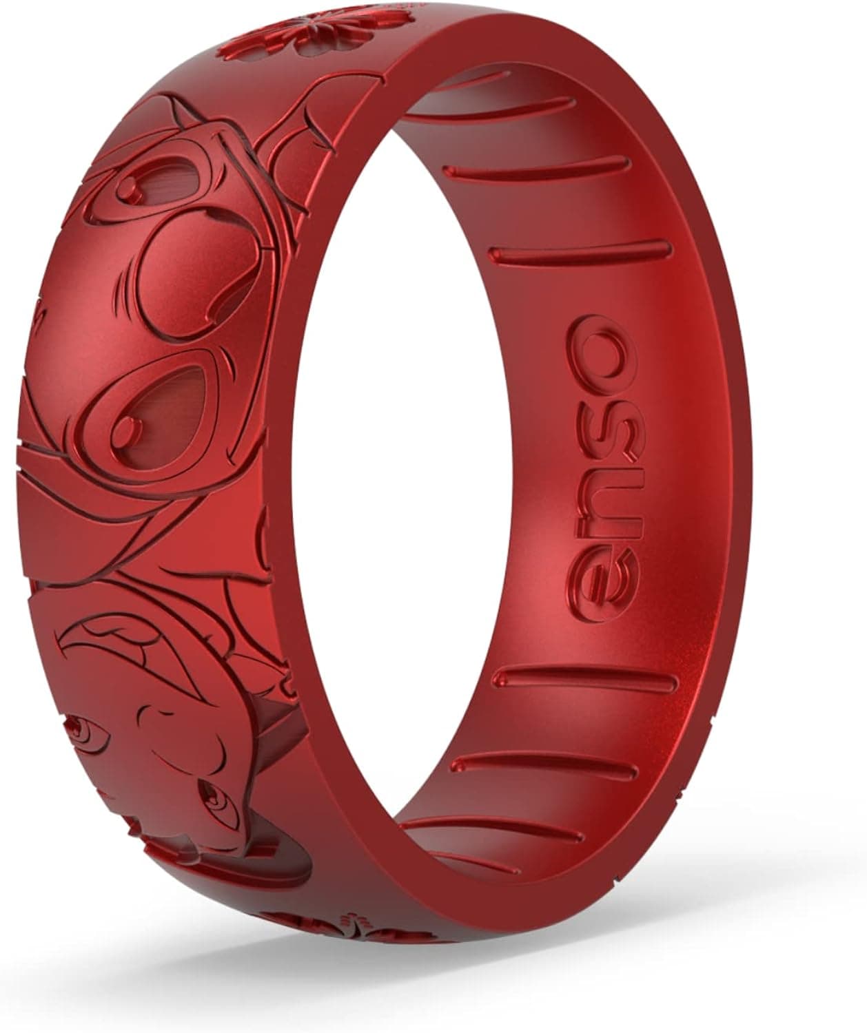 Enso Rings Disney Lilo & Stitch Silicone Ring Collection - Comfortable and Flexible Design - Ohana and Experiment 626