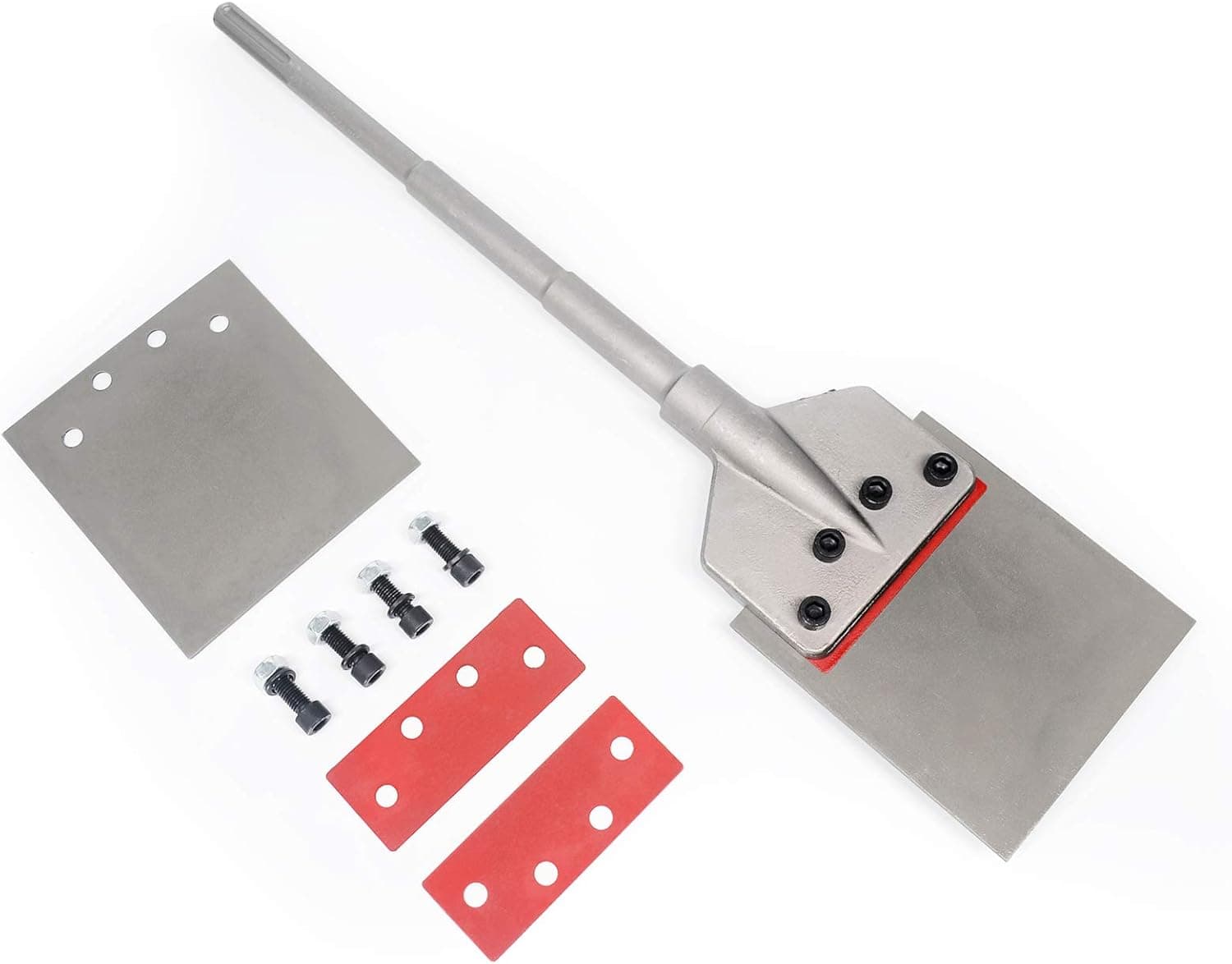 Kelbert-SDS Max Floor Scraper Tool – Heavy Duty 6 Inch Wide Tile Thinset Removal Scaling Chisel Bit Blade with Long Handle for All SDS-Max Rotary Hammer Drills (Includes Replacement Blade)