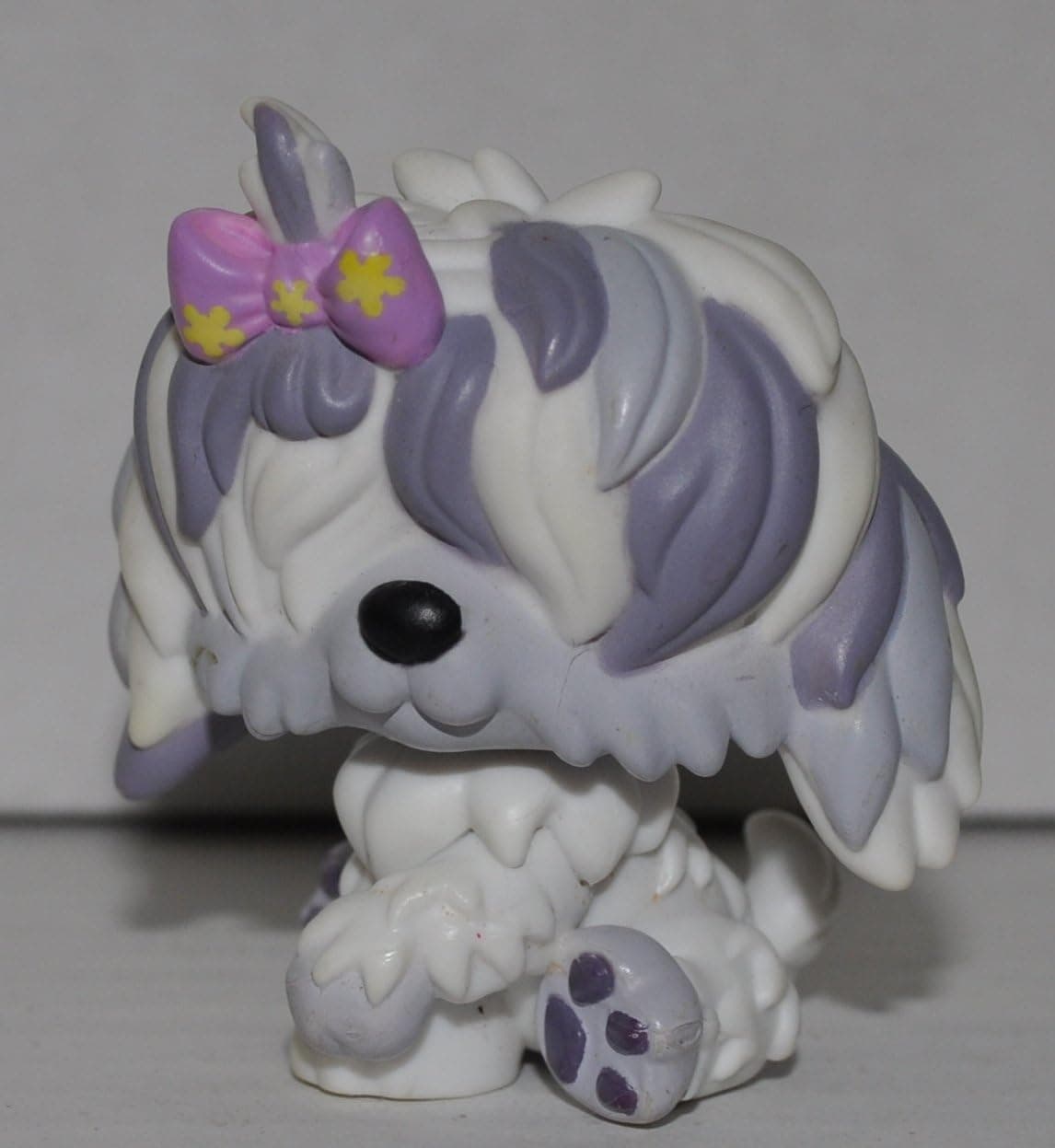 Sheepdog #465 (Eyes Covered) - Littlest Pet Shop (Retired) Collector Toy - LPS Collectible Replacement Single Figure - Loose (OOP Out of Package & Print)