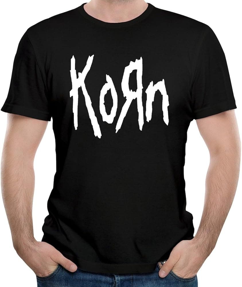 DLDC Man American Nu Metal Band Korn Logo T-shirt