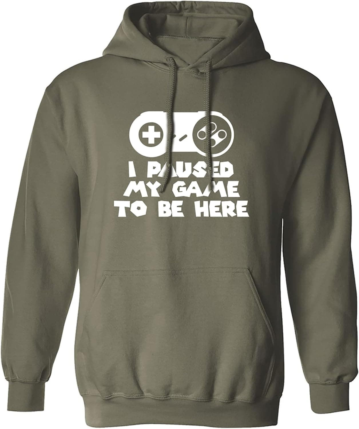 zerogravitee I Paused My Game To Be Here Adult Hooded Sweatshirt