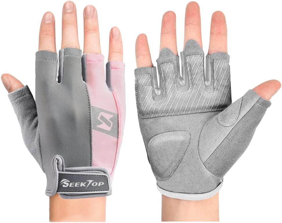 Seektop Gym Gloves Workout Gloves for Women Men, Weight Lifting Gloves Exercise Gloves for Training, Fitness, Hanging, Pull Ups, Full Palm Protection, Breathable & Non-Slip
