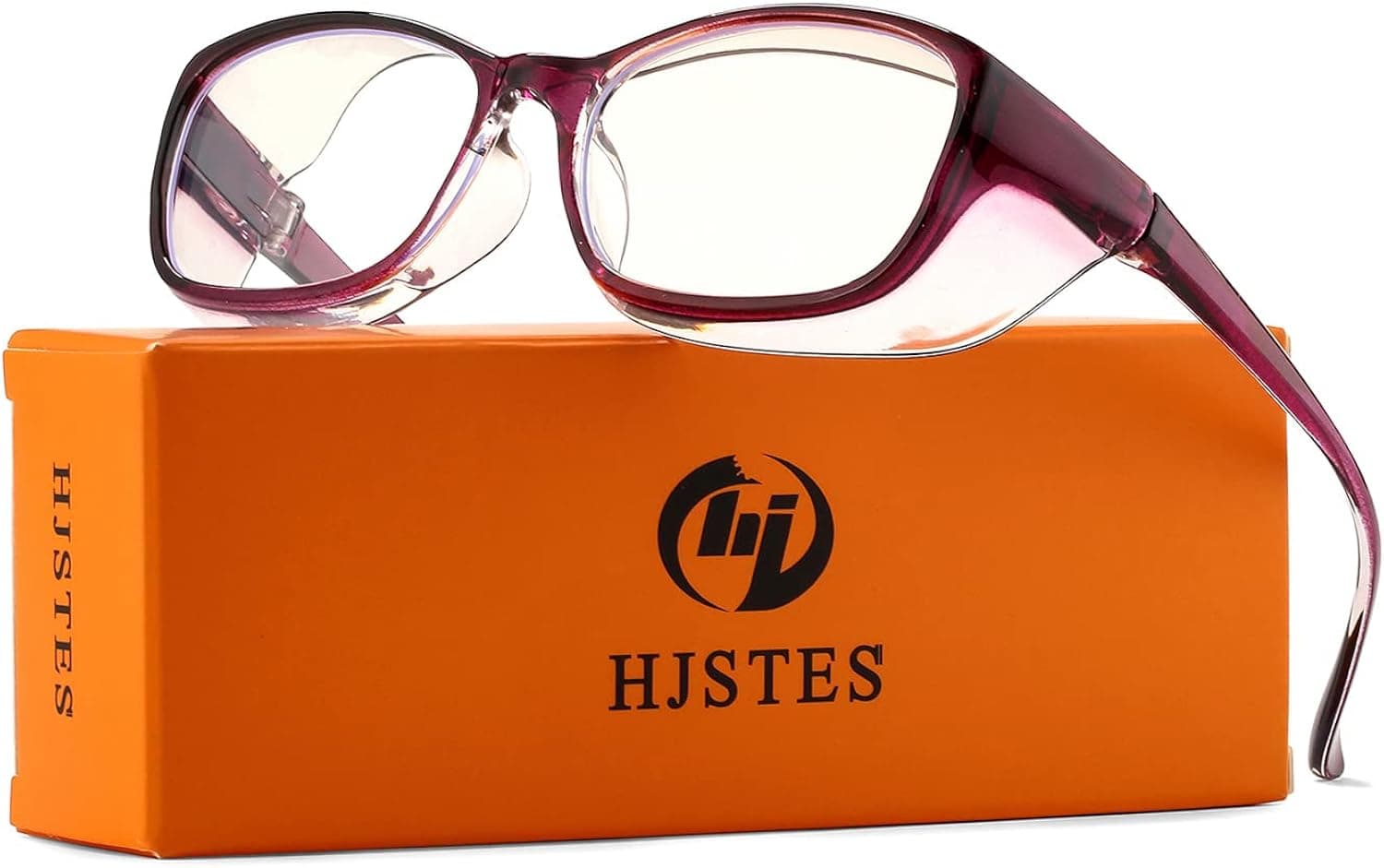 HJSTES Safety Glasses for Women Anti Fog Nurse Safety Goggles Clear Frame Blue Light Protective Glasses