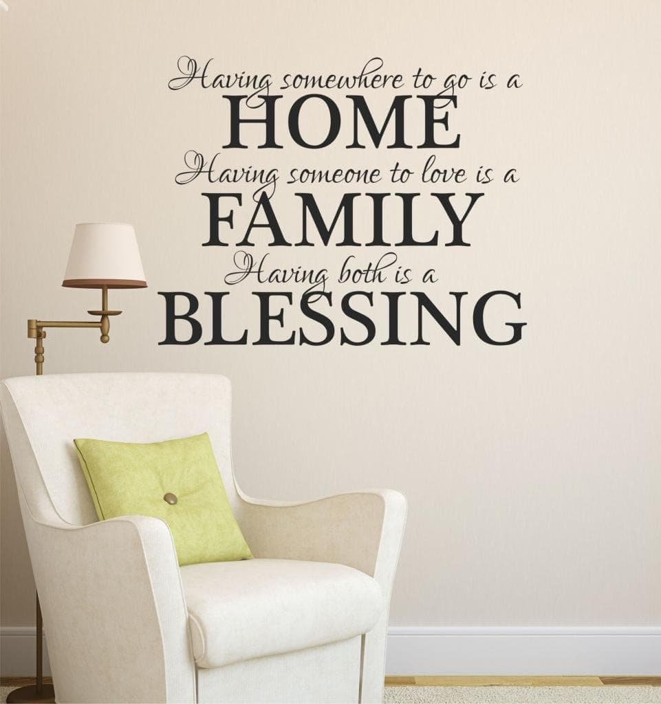 Decor Designs Decals Having Somewhere to Go is A Home Quote Vinyl Wall Decal 28" Wide by 22" High