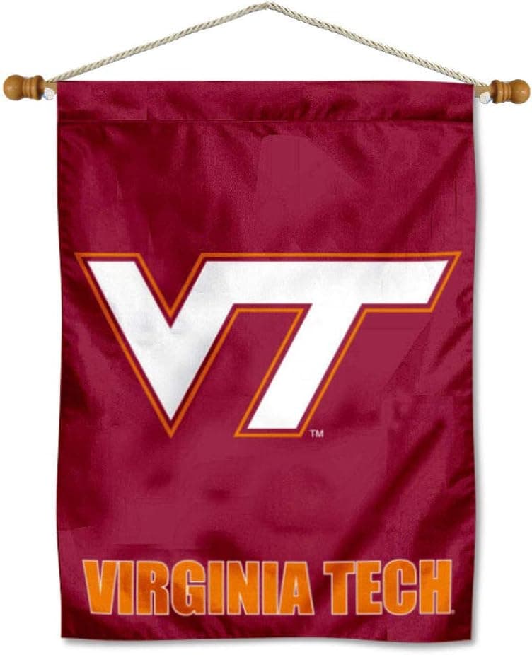 Virginia Tech Hokies VT Banner with Hanging Pole