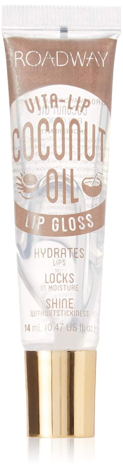 Broadway Vita-Lip Clear Lip Gloss 0.47oz/14ml (BCLG0301- Coconut Oil)