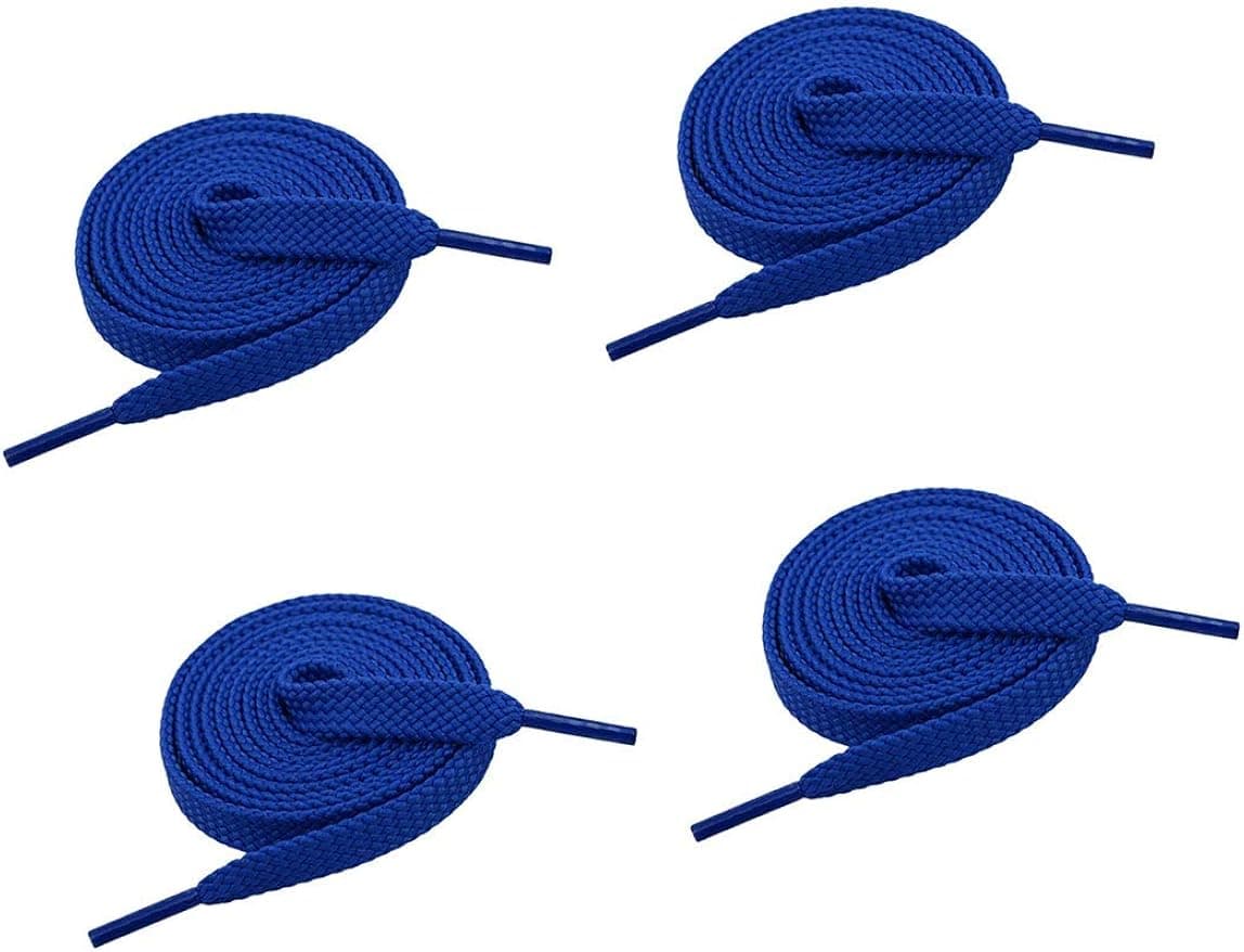 VSUDO Double Layer Shoe Laces for Sneakers,5/16" Flat Shoelaces Compatible with Converse, Vans, and Air Force - 2 Pairs