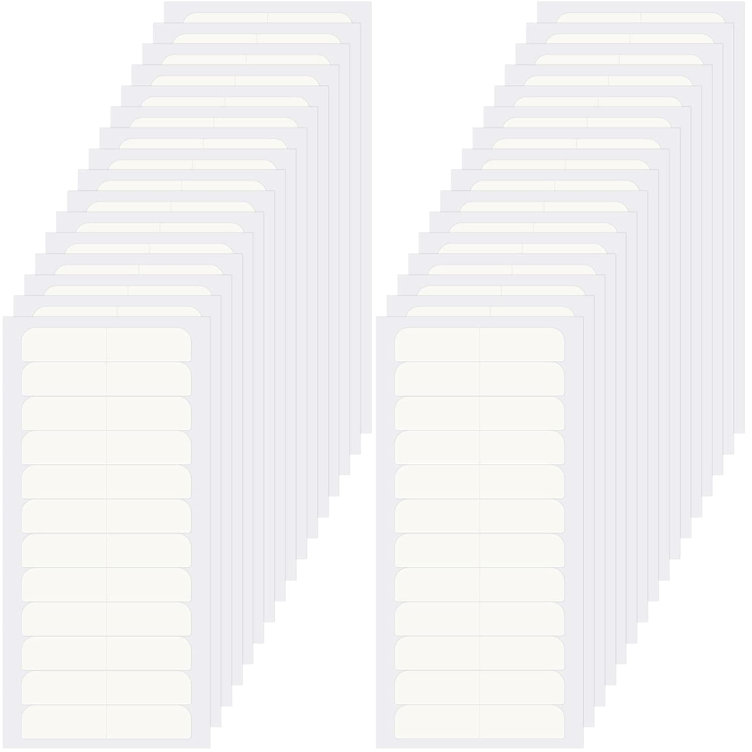 384 Pieces Single Sided Tape for Hair Extensions Tape in Hair Extensions White Hair Tape Tabs Adhesive Extension Replacement Tape for Women Girls Hair Salons Personal Care, 32 Sheets, 12 Tabs Pack