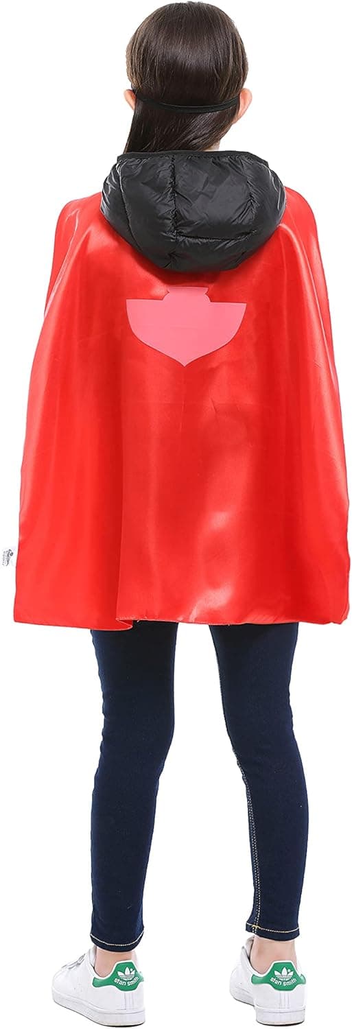 KUCED Superhero Capes with Mask and Wristbands Superhero Dress up Costumes Christmas Halloween Birthday Party for Kids Gifts (One Side with Wristbands-Superheros 3 Sets)