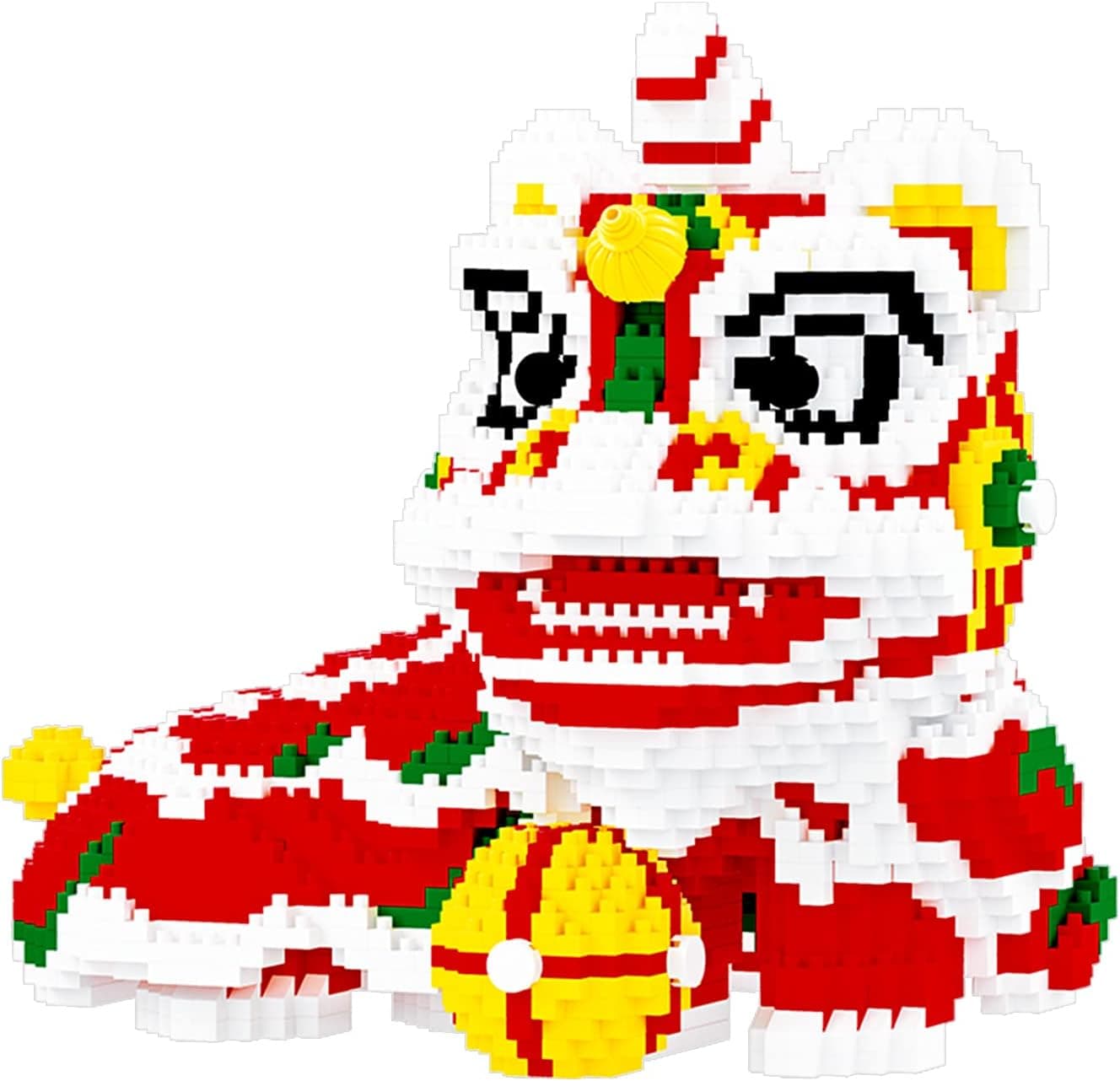 Larcele Micro Building Blocks Set, DIY Mini 3D Building Toy Bricks,2612 Pieces KLJM-08 (Lion)