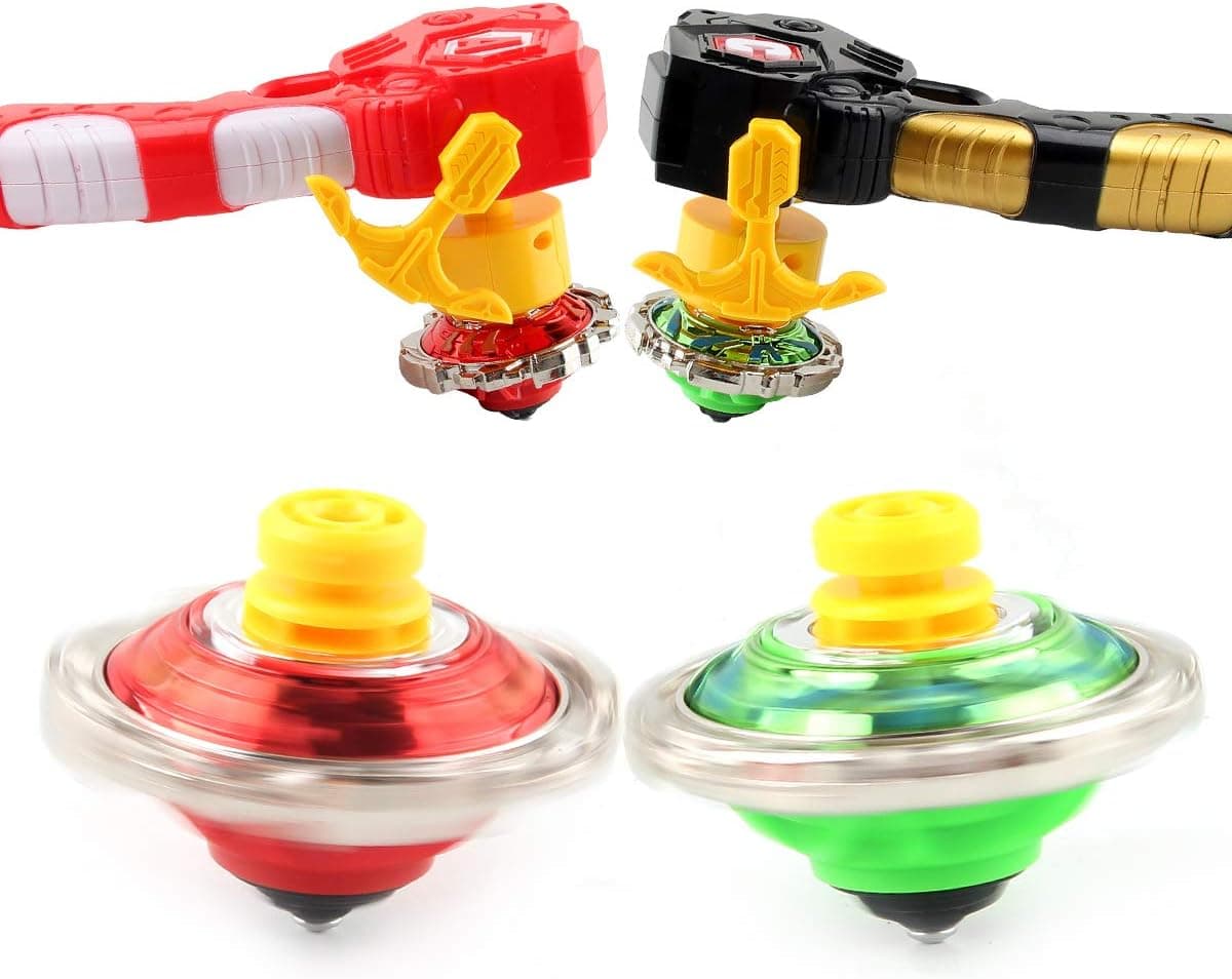 Bey Battle Gyro Burst Battle Evolution Metal Fusion Attack Set with 4D Launcher Grip Set