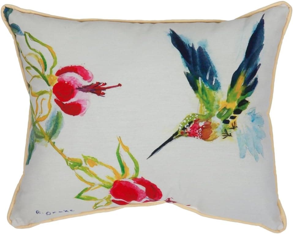 Betsy Drake HJ330 Betsys Hummingbird Art Only Pillow 16x20