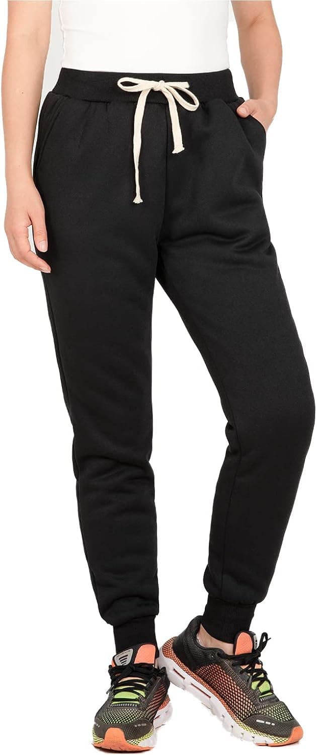 Lisskolo Womens Fleece Jogger Sweatpants Printed Drawstring Athletic Workout Lounge Pants with Pockets
