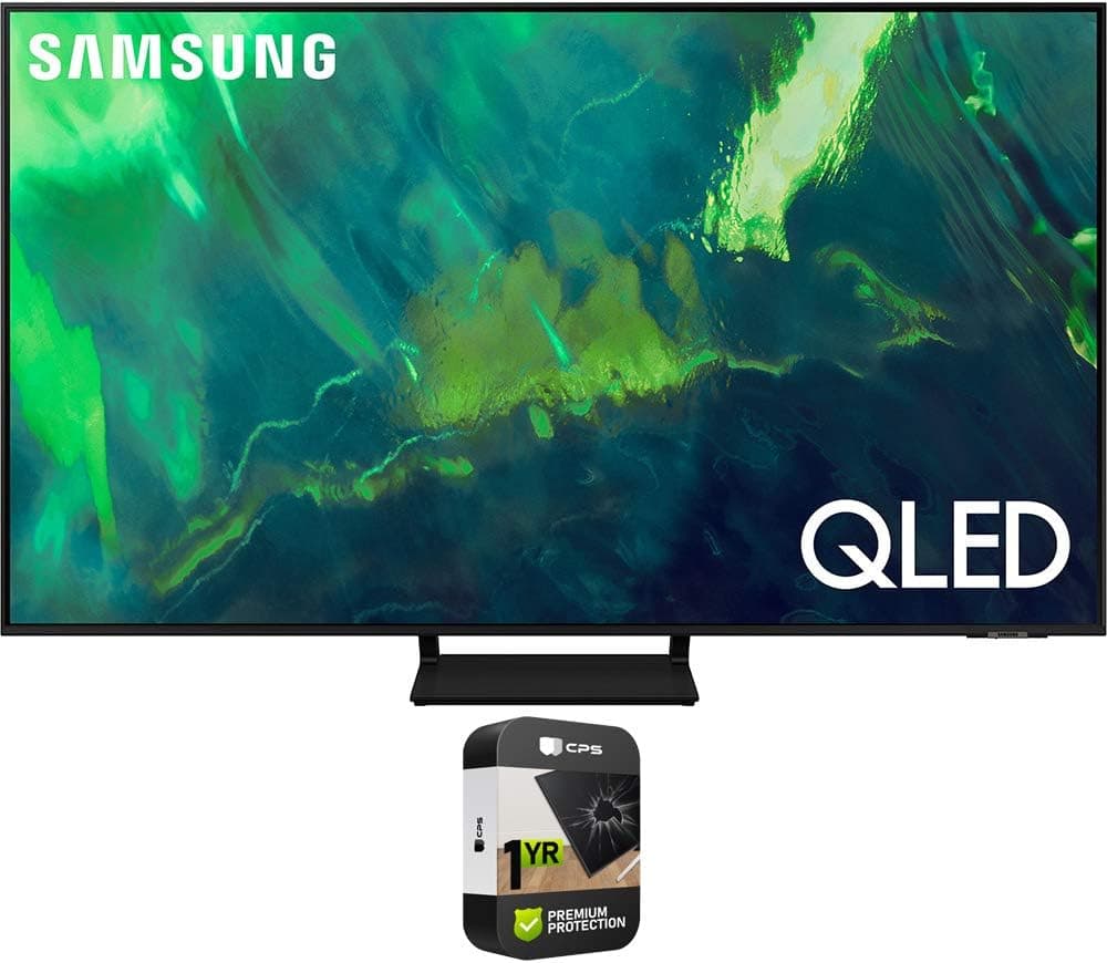 SAMSUNG QN55Q70AAFXZA 55 Inch QLED 4K UHD Smart TV Bundle with Premium 1 YR CPS Enhanced Protection Pack
