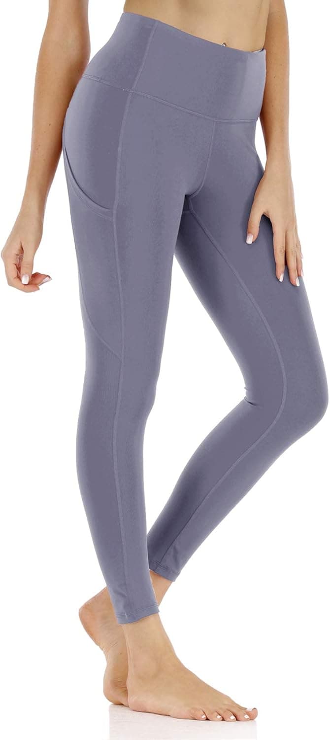 JCFSYXGS High Waisted Yoga Pants for Women with Pockets Professional Workout Leggings 4 Way Stretch Buttery Soft Tummy Control Legging