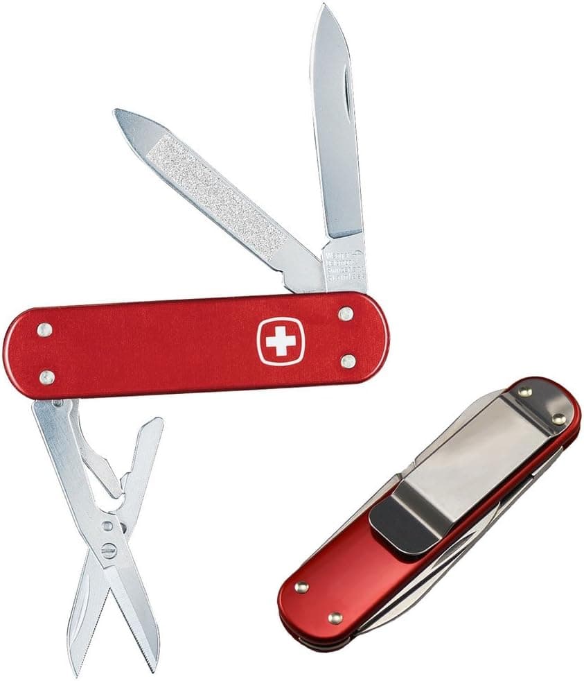 Wenger Aluminum Esquire Money Clip Genuine Swiss Army Knife