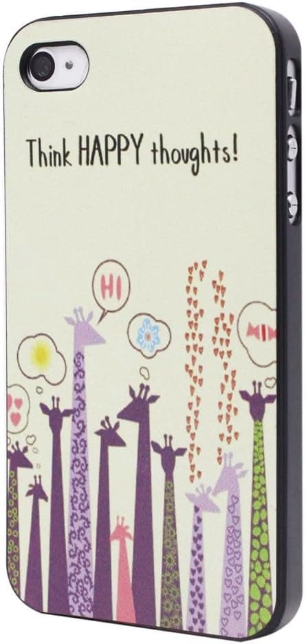 Cartoon Giraffe Hard Back Case Cover Shell for iPhone 4 4S