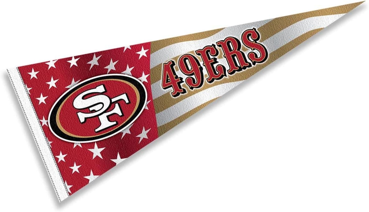 49ers Nation USA Americana Stars and Stripes Pennant Banner Flag