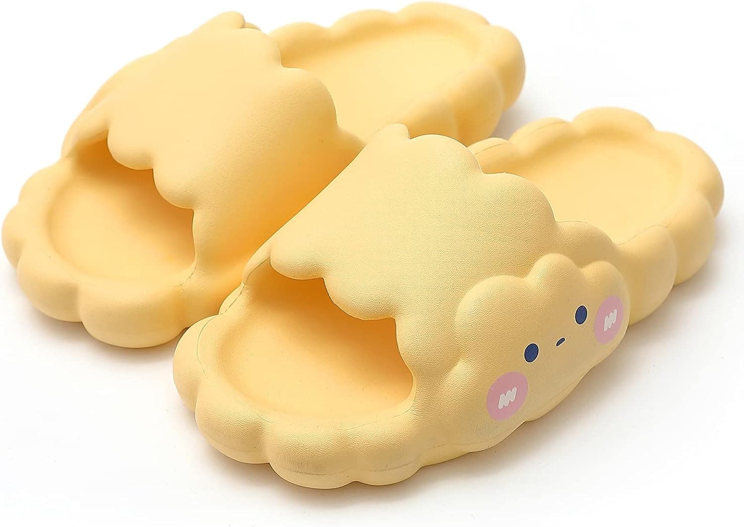Cute slides for women Clouds Slides Sandals Cartoon Slippers Cloudy Thickened Soft-soled Slippers Bath Slippers Shower Slippers Non-Slip Cute Spa Slipper for Indoor and Outdoor,Bathroom Pool Garden