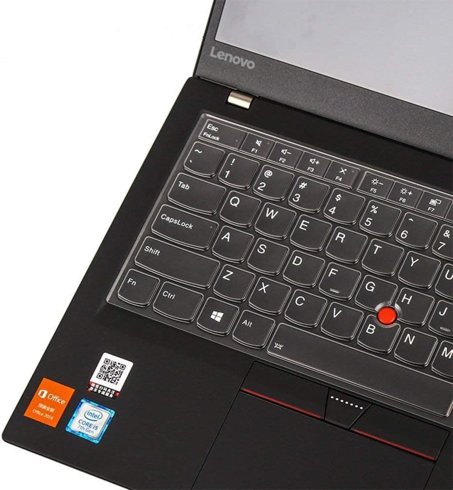 Keyboard Cover for Thinkpad X1 Carbon 8th & 7th, X1 Extreme Gen 3 & 2, Thinkpad T14s E14 & E14 Gen 2, T14 & T14 Gen 2, Thinkpad P43s P14s Laptop - Clear