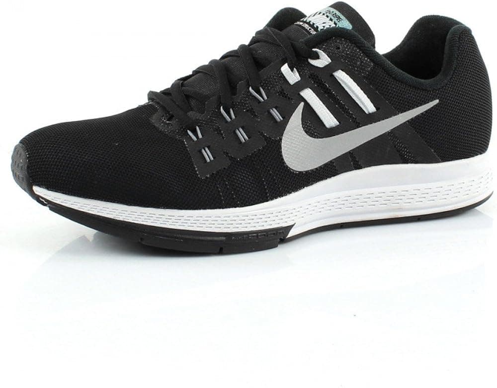 Nike Mens Air Zoom Structure 19 Flash, BLACK/REFLECTIVE SILVER-COOL GREY-PURE PLATINUM, 10.5 M US