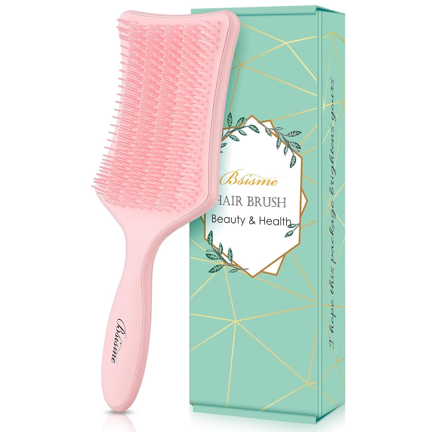 Detangler Brush, Detangling Hair Brushes for Women Men Girls Kids, Paddle Detangle Brush for Wet Dry Natural Curly Thick Fine Afro Hair, Styling Brush Gently Glide Through Knots Promotes Healthy Hair
