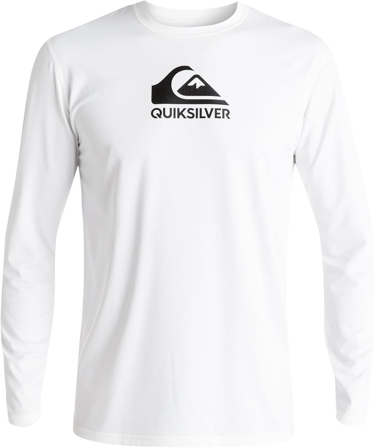 Quiksilver Men's Solid Streak Long Sleeve Rash Guard, White, 2XL