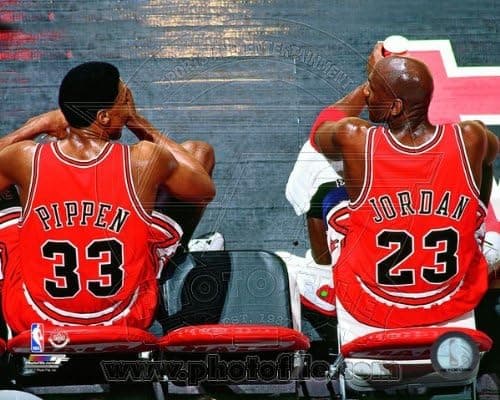 NBA Michael Jordan and Scottie Pippen Chicago Bulls 1998 Photo 8x10