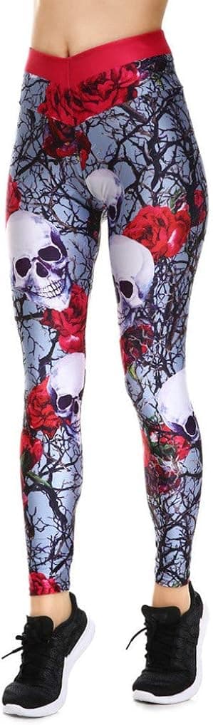 Fanii Quare Women's High Waist Quick Dry Running Tights Printed Training Compression Workout Pants