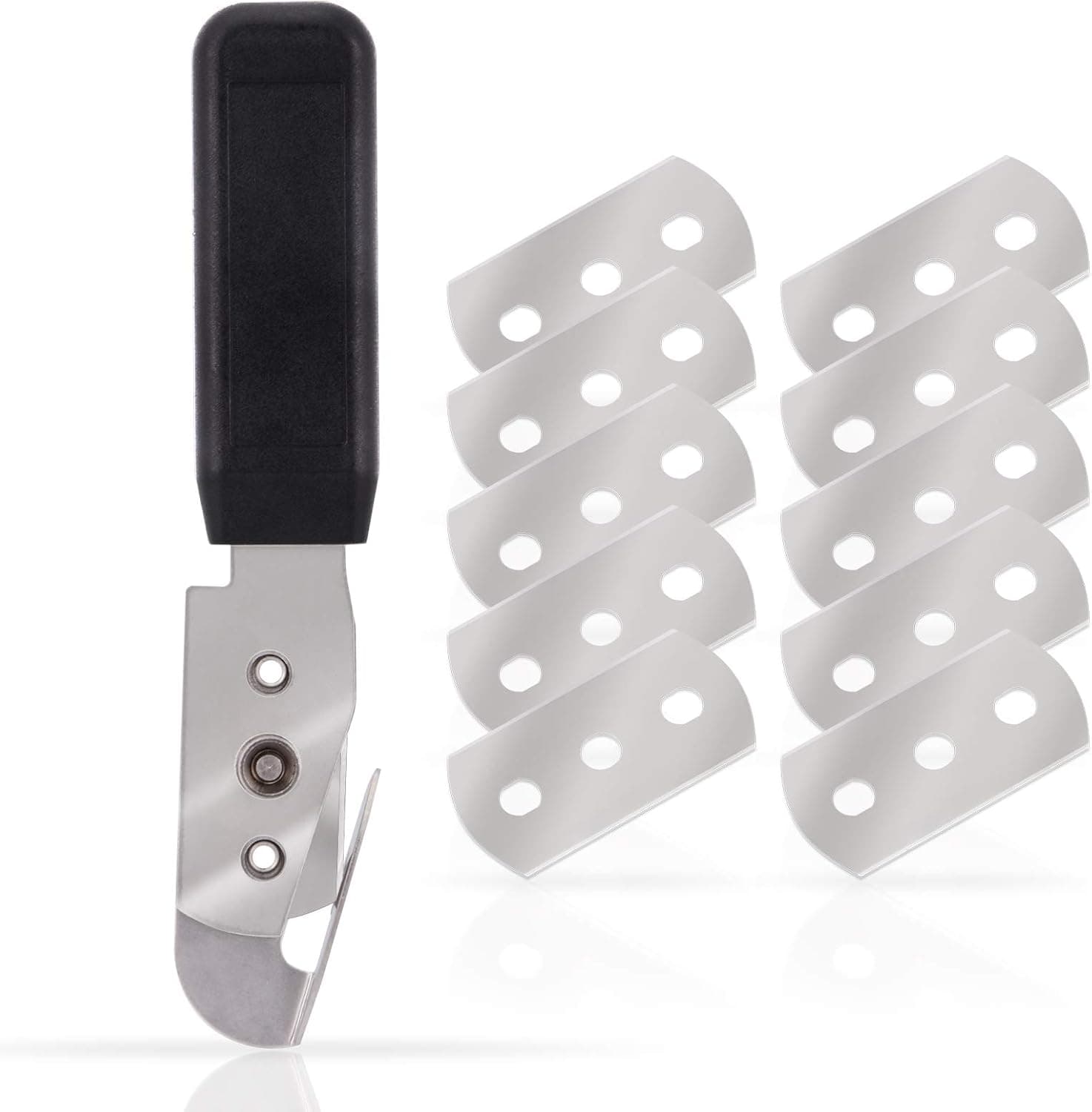 EHDIS Vehicle Vinyl Knife Auto Wrapping Film Vinyl Cutter with 10 Replaceable Double Edges Blade Stainless Steel Precision Cutting Knife Slitter
