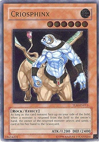 YU-GI-OH! - Criosphinx (TLM-EN013) - The Lost Millennium - Unlimited Edition - Ultimate Rare