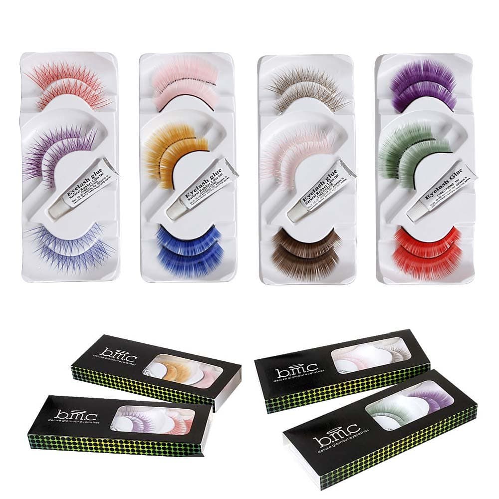 BMC Reusable 12 Pair Kit Various Colors Fashion False Eyelashes Collection-Set 2