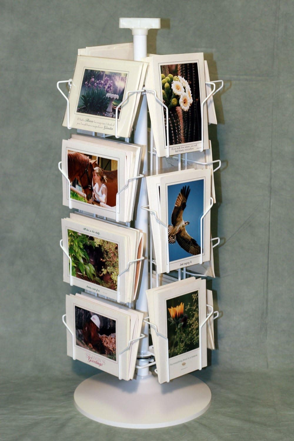 Photographer's Edge, Counter Top Spinner Rack, Both Horizontal & Vertical Pockets For 5" x 7" Cards